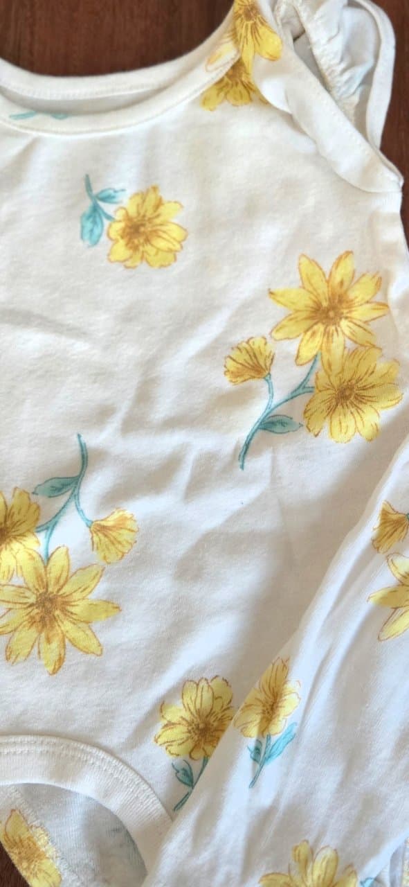 Conjunto Carter's girasoles y abejita 0-3 meses