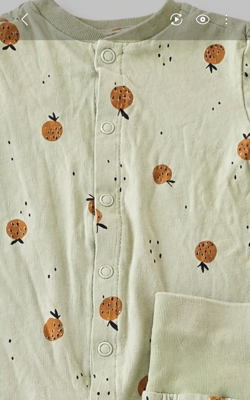 Conjunto Offcorss 0-3m Algodón Manzanitas