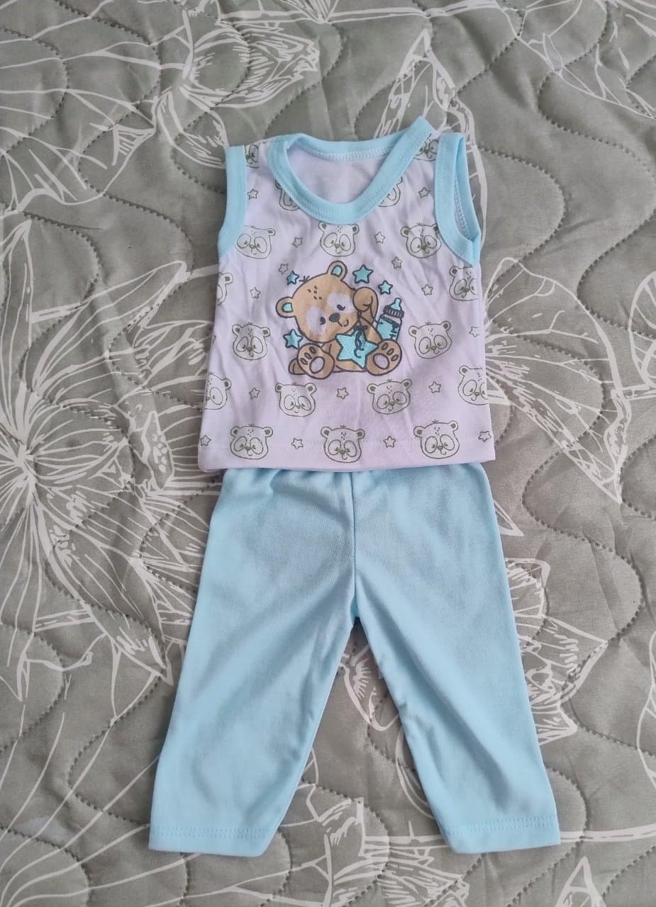 Set camisilla y pantalón bebé niño 0-3 meses