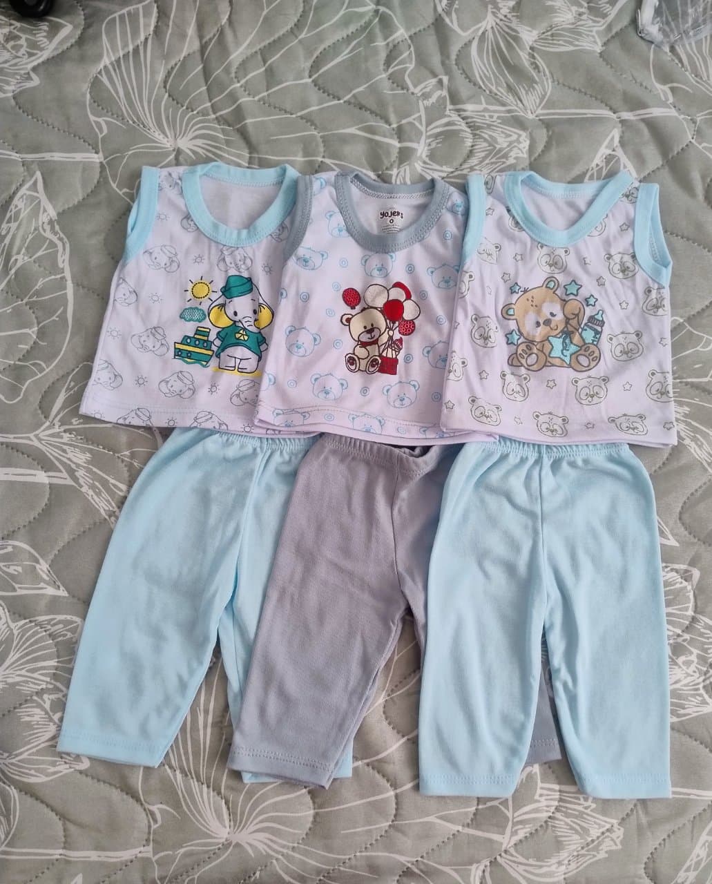 Set camisilla y pantalón bebé niño 0-3 meses