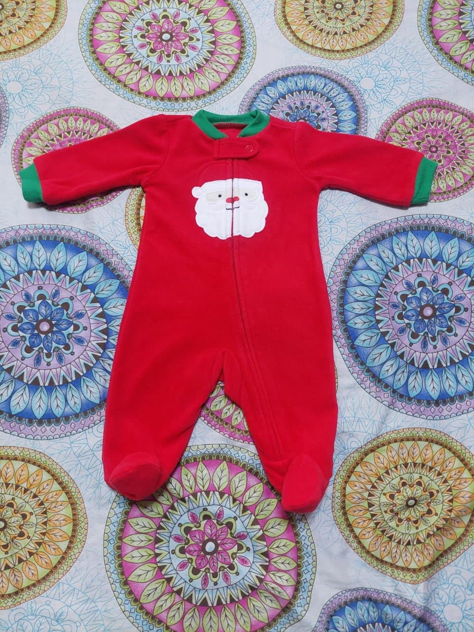 Pijama Carter's Simple Joys Recién Nacido Rojo Papá Noel